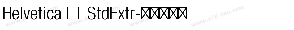 Helvetica LT StdExtr字体转换